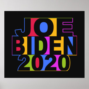 Colourful JOE BIDEN 2020 poster