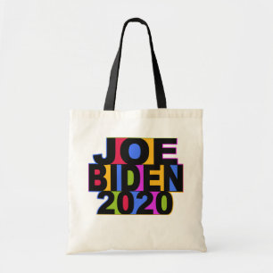 Colourful JOE BIDEN 2020 tote bags