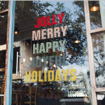 Colourful Jolly Merry Happy Joyful Holidays<br><div class="desc">Colourful Jolly Merry Happy Joyful Holidays</div>