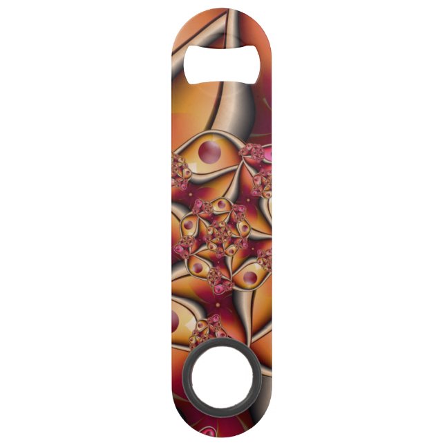 Colourful Joy Abstract Red Orange Fantasy Fractal (Front)