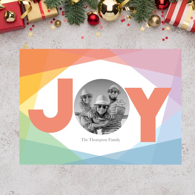 Colourful Joy Christmas Card (Colorful Christmas Card)
