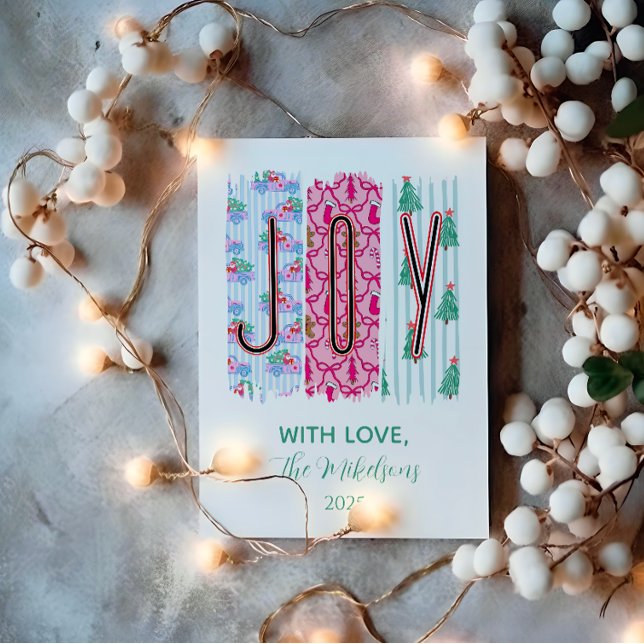 Colourful Joy Christmas Holiday Card (Creator Uploaded)