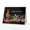 Colourful Jumbled Music Notes Happy Birthday