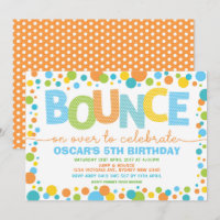Colourful Jump Bounce Trampoline Birthday Party