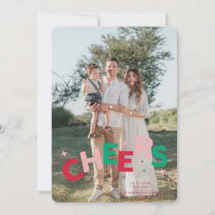 Colourful Jumping Letters Christmas Card