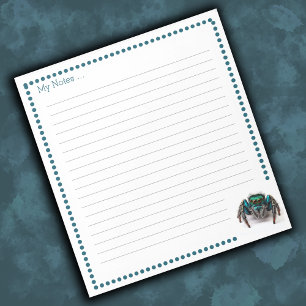 Colourful Jumping Spider Kids Notepad