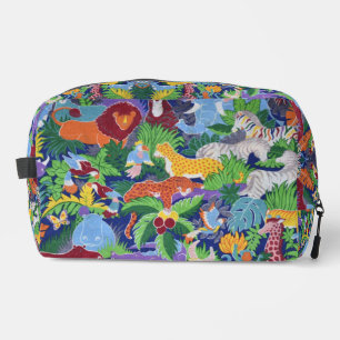 Colourful Jungle Animals Dopp Kit