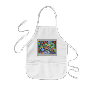 Colourful Jungle Animals Kids Apron