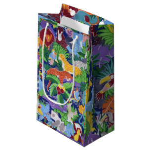 Colourful Jungle Animals Small Gift Bag
