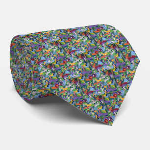 Colourful Jungle Animals Tie