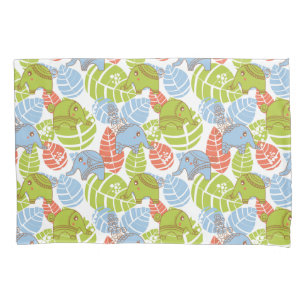 Colourful Jungle Elephants Pillowcase