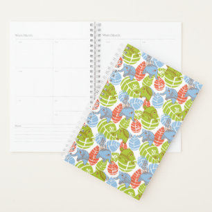 Colourful Jungle Elephants Planner