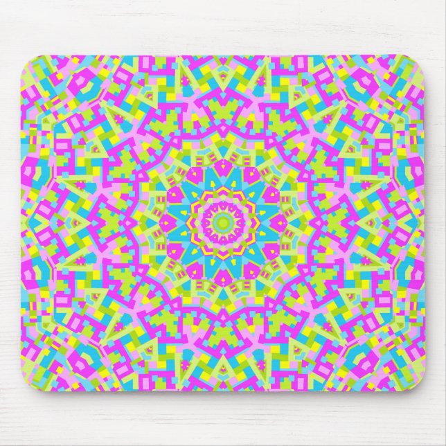 Colourful Kaleidoscope 010 Mouse Pad (Front)
