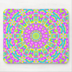 Colourful Kaleidoscope 01 Mouse Pad