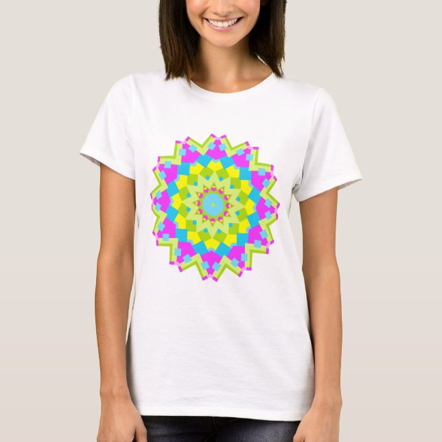 Colourful Kaleidoscope 01 T-Shirt (Front)