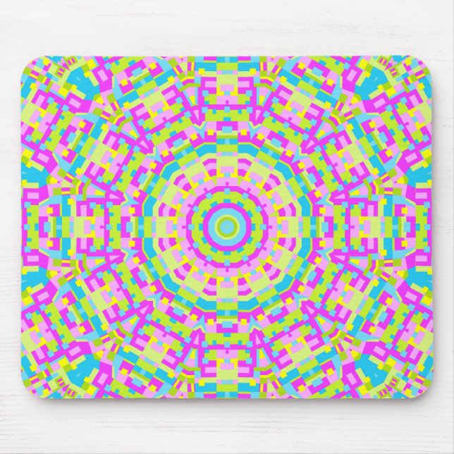 Colourful Kaleidoscope 03 Mouse Pad (Front)