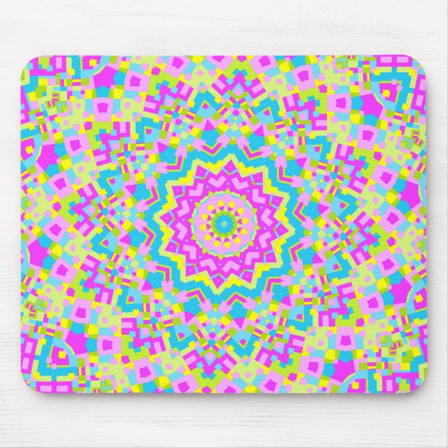 Colourful Kaleidoscope 04 Mouse Pad (Front)