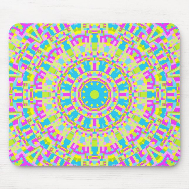 Colourful Kaleidoscope 06 Mouse Pad (Front)