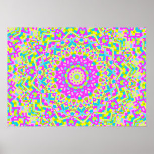 Colourful Kaleidoscope 08 Poster