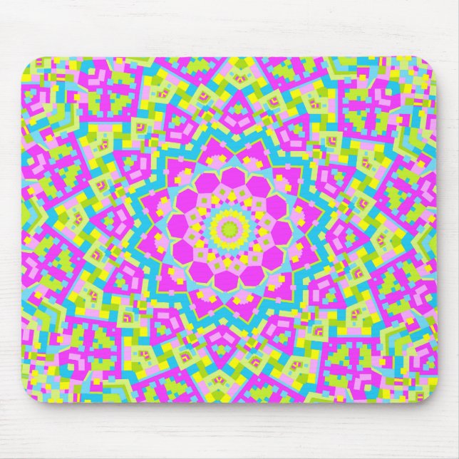 Colourful Kaleidoscope 09 Mouse Pad (Front)