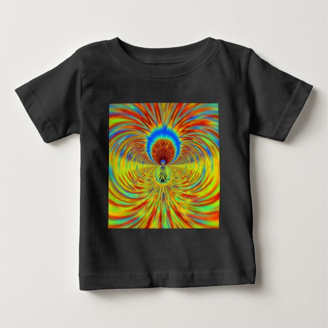 Colourful Kaleidoscope Art Print Baby T-Shirt (Front)