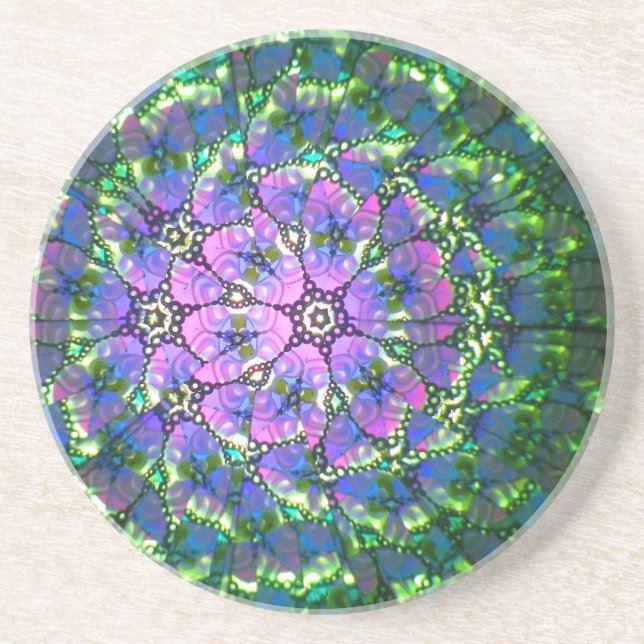 Colourful Kaleidoscope Coaster #2 (Front)