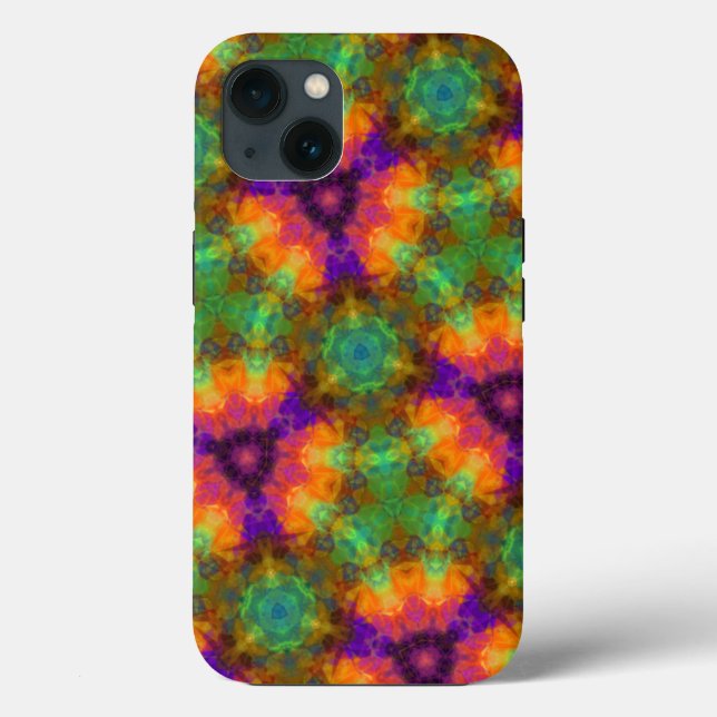 Colourful Kaleidoscope Geometric Pattern Case-Mate iPhone Case (Back)