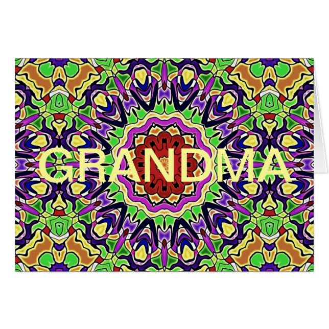 Colourful Kaleidoscope Pattern (Front Horizontal)