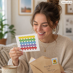 Colourful Kansas Heart State Pride Postcard