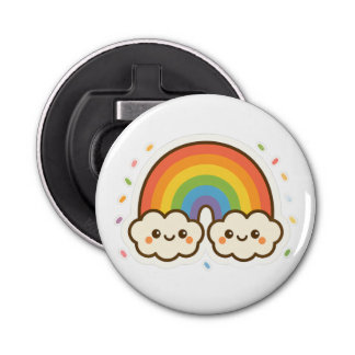Colourful Kawaii Rainbow Pride Bottle Opener