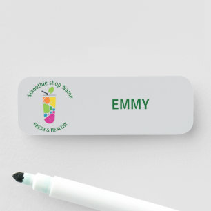 Colourful Kawaii Sweet yogurt Smoothies fruit Juic Name Tag