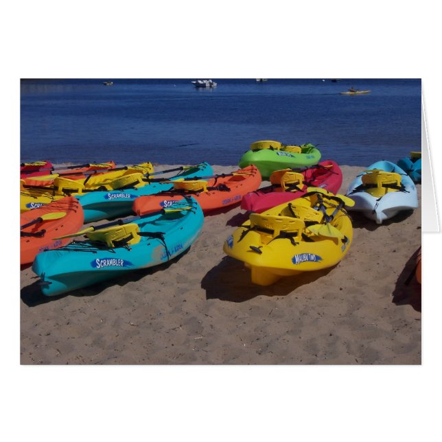 Colourful Kayaks (Front Horizontal)