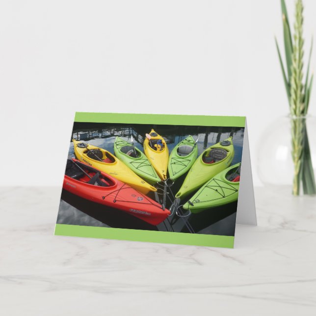 Colourful Kayaks Card (Front)