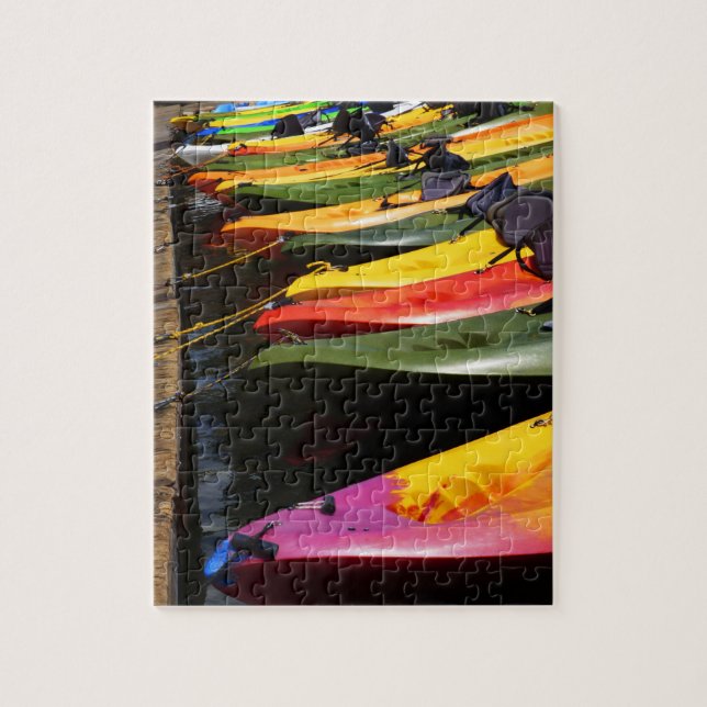 Colourful Kayaks jigsaw puzzle (Vertical)