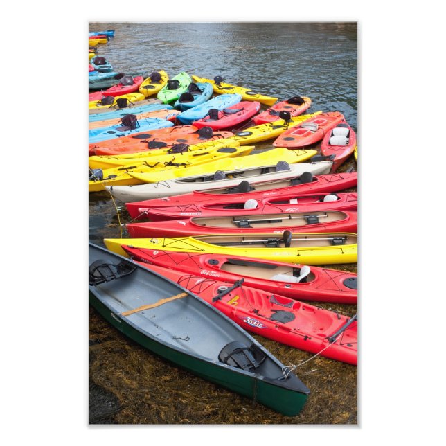 Colourful Kayaks Photo Print (Front)