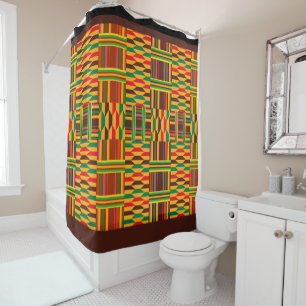Colourful Kente Shower Curtain