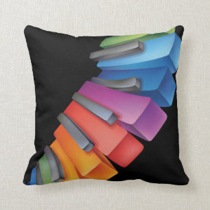 Colourful Keyboard Cool Music Cushion