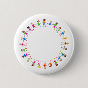 Colourful Kids 6 Cm Round Badge