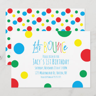 Colourful Kids Birthday Jump Bounce Balls Party