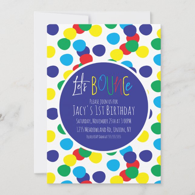 Colourful Kids Birthday Jump Bounce Trampoline Par (Front)