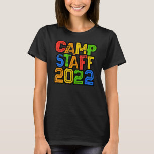 Colourful Kids Camp Staff 2022 Host Summer Counsel T-Shirt