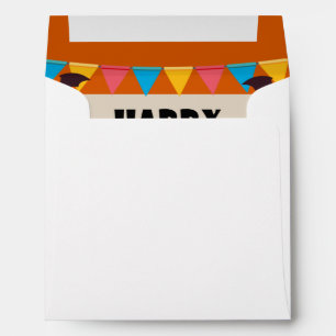 Colourful Kids Costume Halloween Party Envelope