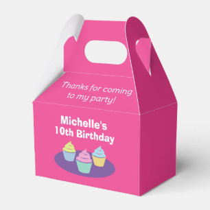 Colourful kid's cupcake Birthday party favour boxe Favour Box