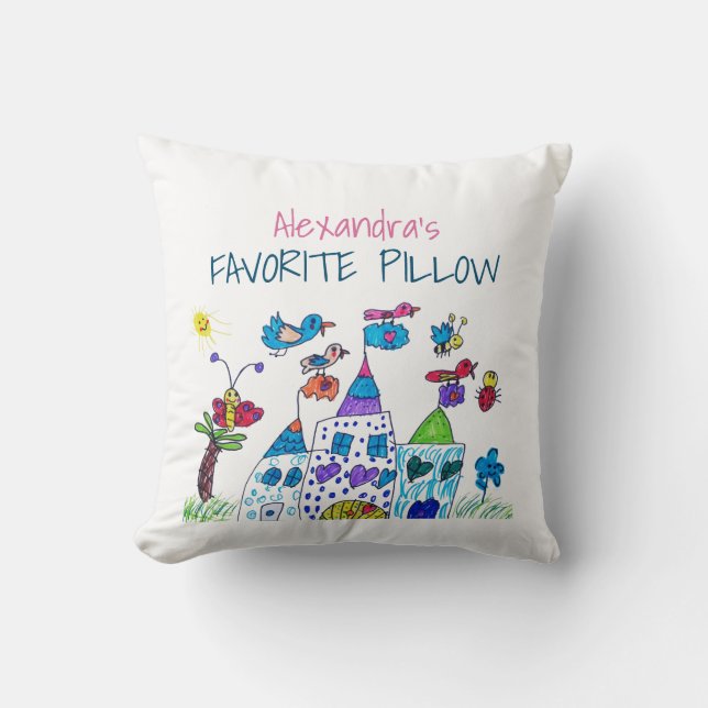 Colourful Kids Name Cushion (Front)