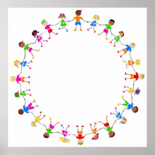 Colourful Kids Poster