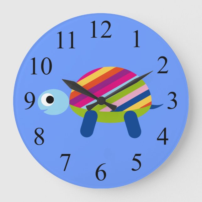 Colourful Kids Turtle Clock (Front)