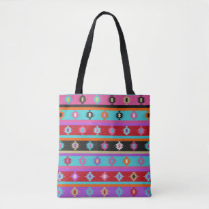 Colourful Kilim Rug Style ornament Tote Bag