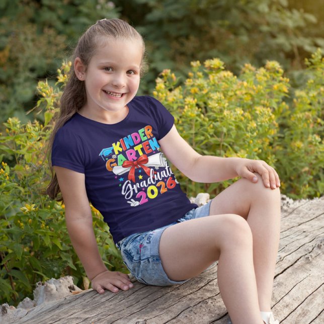 Colourful Kindergarten Class Of 2026 T-Shirt (Creator Uploaded)