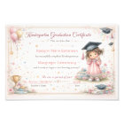 Colourful Kindergarten Graduation Certificate