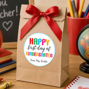Colourful Kindergarten School Sticker